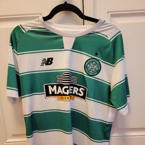 New Balance Celtic Football Club home jersey; size M